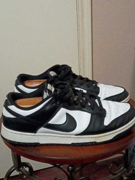 Nike Dunk Low Retro White & Black Panda Sneakers Shoes Men Size 12 DD1391-100 main image 5